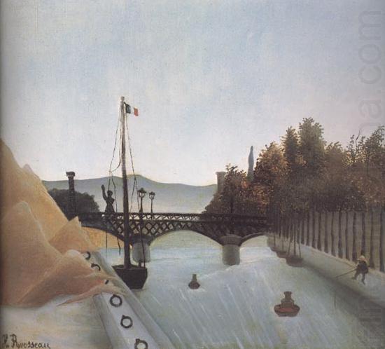Henri Rousseau View of the Footbridge of Passy china oil painting image